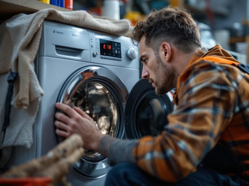 Error E18 en Lavadora Bosch: Causa y Diagnóstico