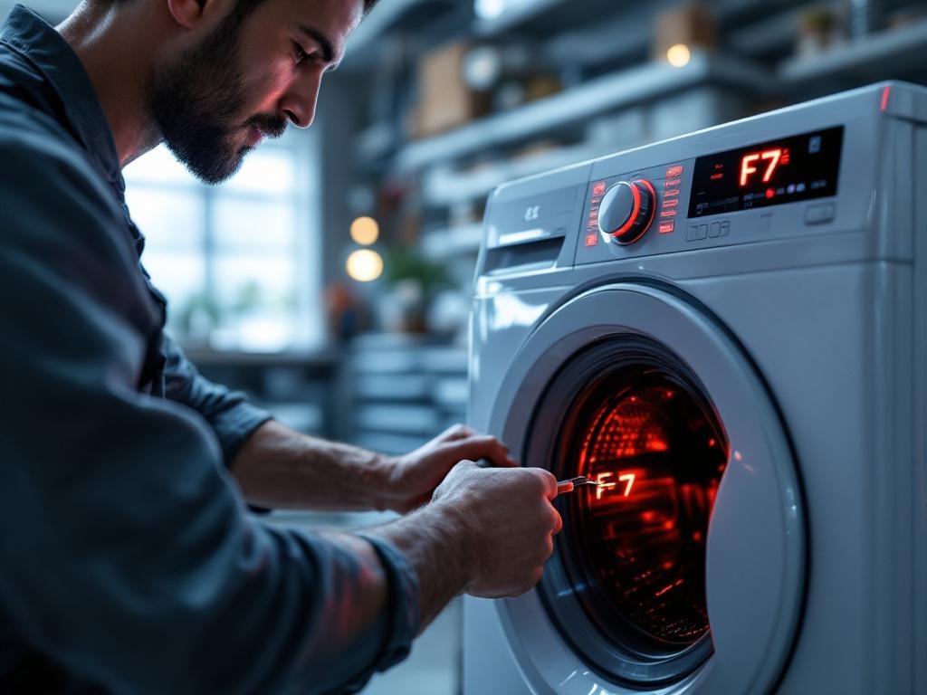 Lavadora AEG Error F7: Motor o Tacómetro